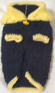 Black/Yellow Hand Crocheted Dog Sweater